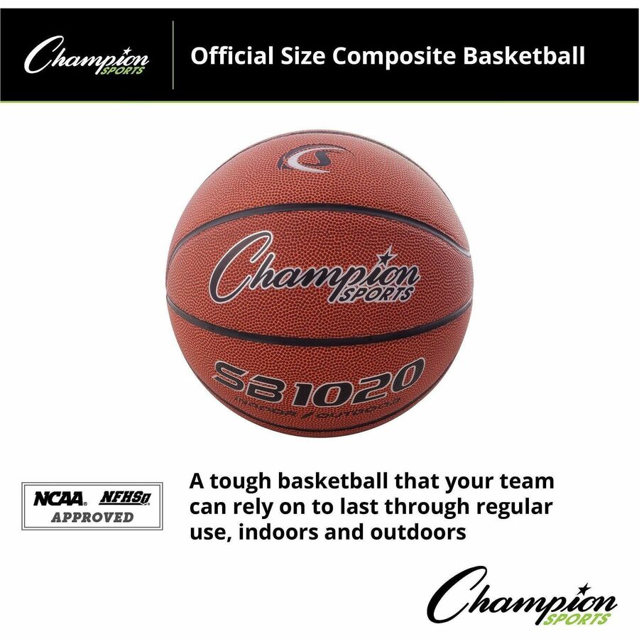 Composite Basketball, Official Size, Brown