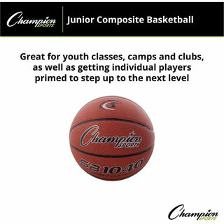 Composite Basketball, Official Junior Size, Brown