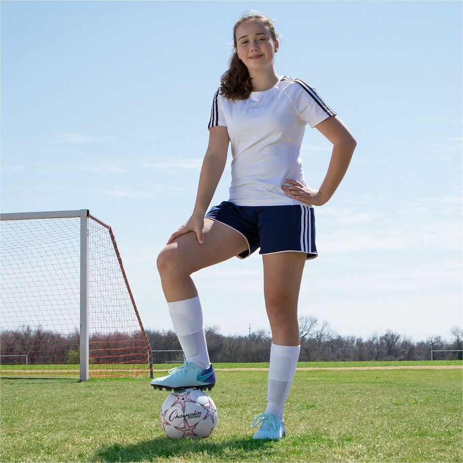VIPER Soccer Ball, No. 4 Size, 8" to 8.25" Diameter, White