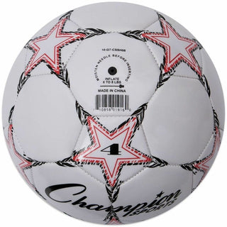 VIPER Soccer Ball, No. 4 Size, 8" to 8.25" Diameter, White