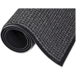 Crown Mats Oxford Wiper Scraper Mat - Floor - 60" Length x 36" Width x 0.375" Thickness - Rectangular - Olefin, Vinyl - Black, Gray - 1Each - 