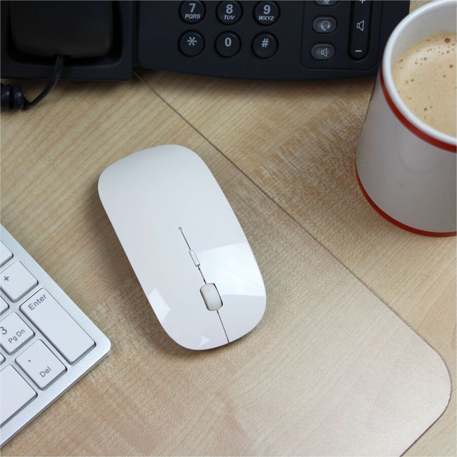 Desktex Polycarbonate Desk Pad 20" x 36" - Clear Rectangular Polycarbonate Desk Pad - 36" L x 20" W x 0.03" D