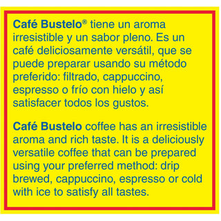 Caf&eacute; Bustelo Cafe Bustelo Espresso Blend Coffee, Sold as 1 Carton, 30 Each per Carton - 3