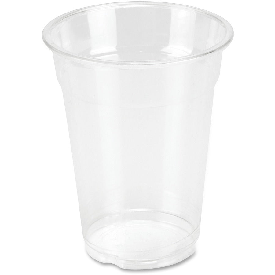 Genuine Joe 10 oz Clear Plastic Cups - 25 / Pack - Clear - Plastic - Cold Drink, Beverage - 