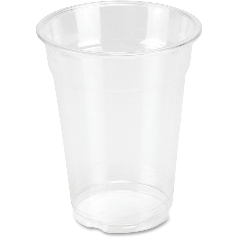 Genuine Joe 9 oz Clear Plastic Cups - 50 / Pack - Clear - Plastic - Cold Drink, Beverage - 