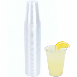 Genuine Joe 9 oz Clear Plastic Cups - 50 / Pack - Clear - Plastic - Cold Drink, Beverage