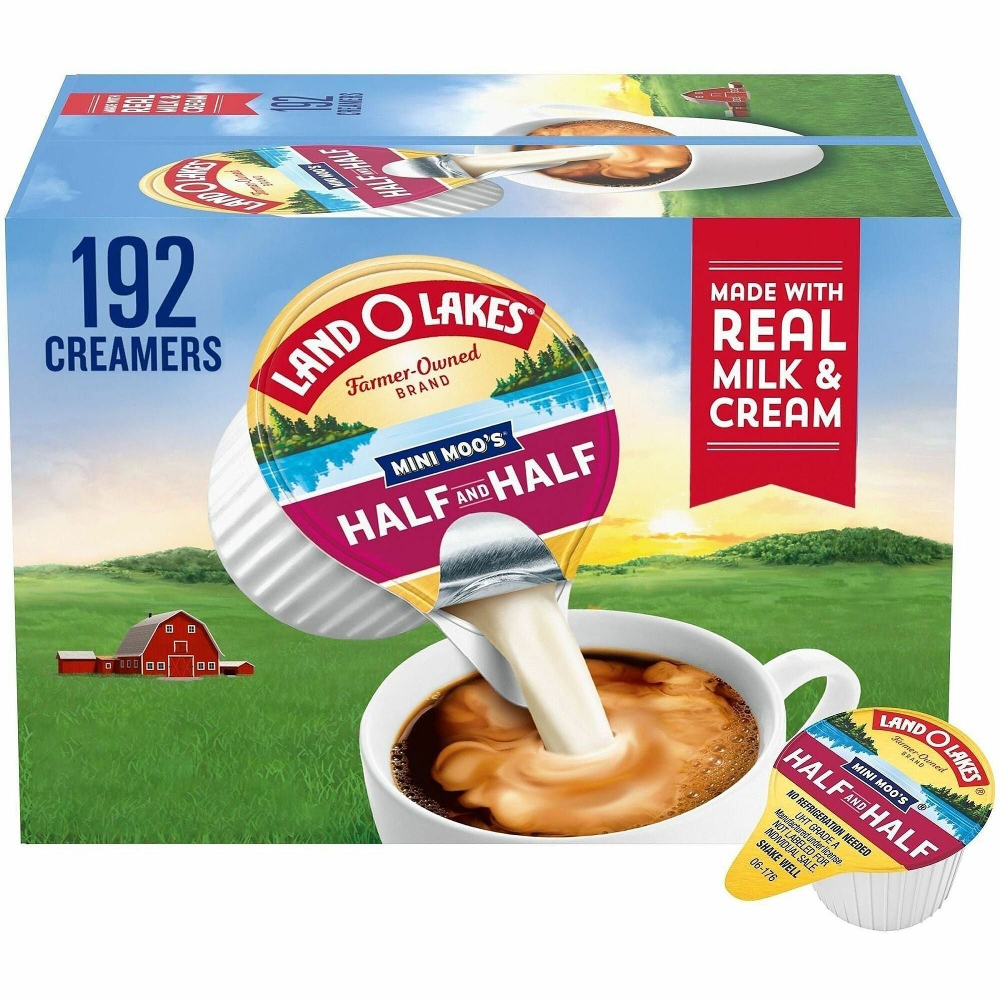 International Delight Land O Lakes Half/Half Cream Singles, Sold as 1 Carton, 192 Each per Carton