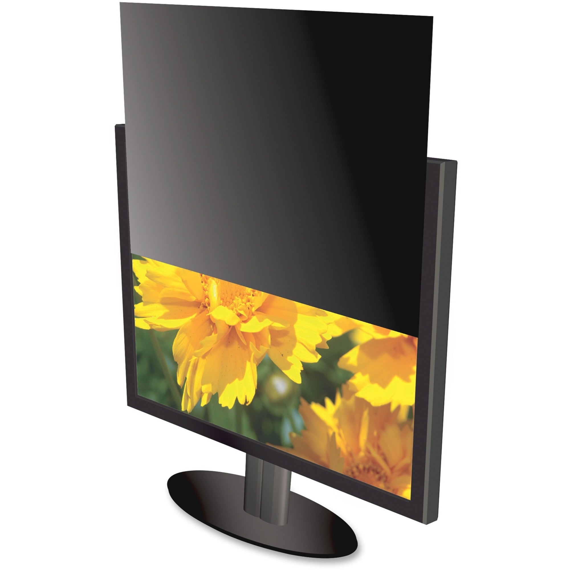 Kantek 16:9 Ratio LCD Monitor Privacy Screen Black - For 20" Widescreen Monitor - 1 Pack - 