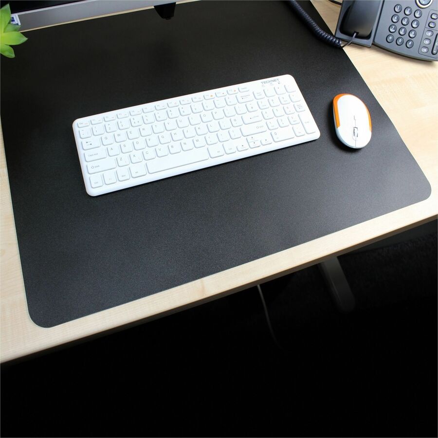 Lorell Desk Pad - Rectangular - 36" Width x 20" Depth - Black