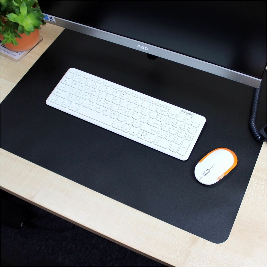 Lorell Desk Pad - Rectangular - 36" Width x 20" Depth - Black