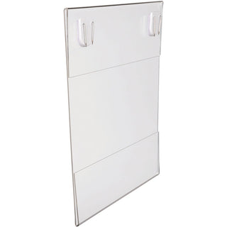 Lorell Cubicle Frame - 1 Each - 8.50" Holding Width x 11" Holding Height - Rectangular Shape - Wall Mountable - Acrylic - Wall, File Cabinet, Locker, Cubicle - Clear