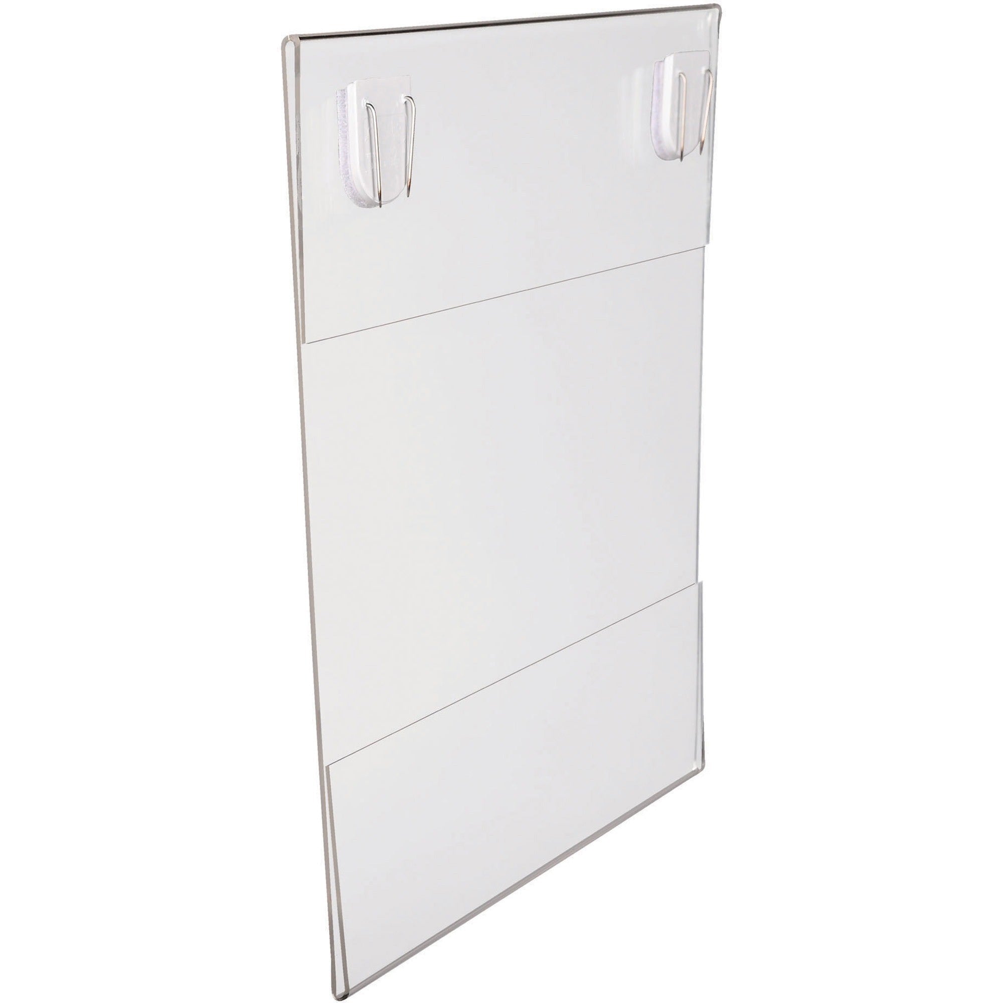 Lorell Cubicle Frame - 1 Each - 8.50" Holding Width x 11" Holding Height - Rectangular Shape - Wall Mountable - Acrylic - Wall, File Cabinet, Locker, Cubicle - Clear - 