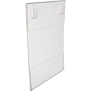 Lorell Cubicle Frame - 1 Each - 8.50" Holding Width x 11" Holding Height - Rectangular Shape - Wall Mountable - Acrylic - Wall, File Cabinet, Locker, Cubicle - Clear - 