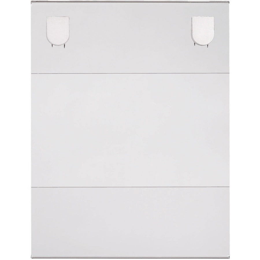 Lorell Cubicle Frame - 1 Each - 8.50" Holding Width x 11" Holding Height - Rectangular Shape - Wall Mountable - Acrylic - Wall, File Cabinet, Locker, Cubicle - Clear