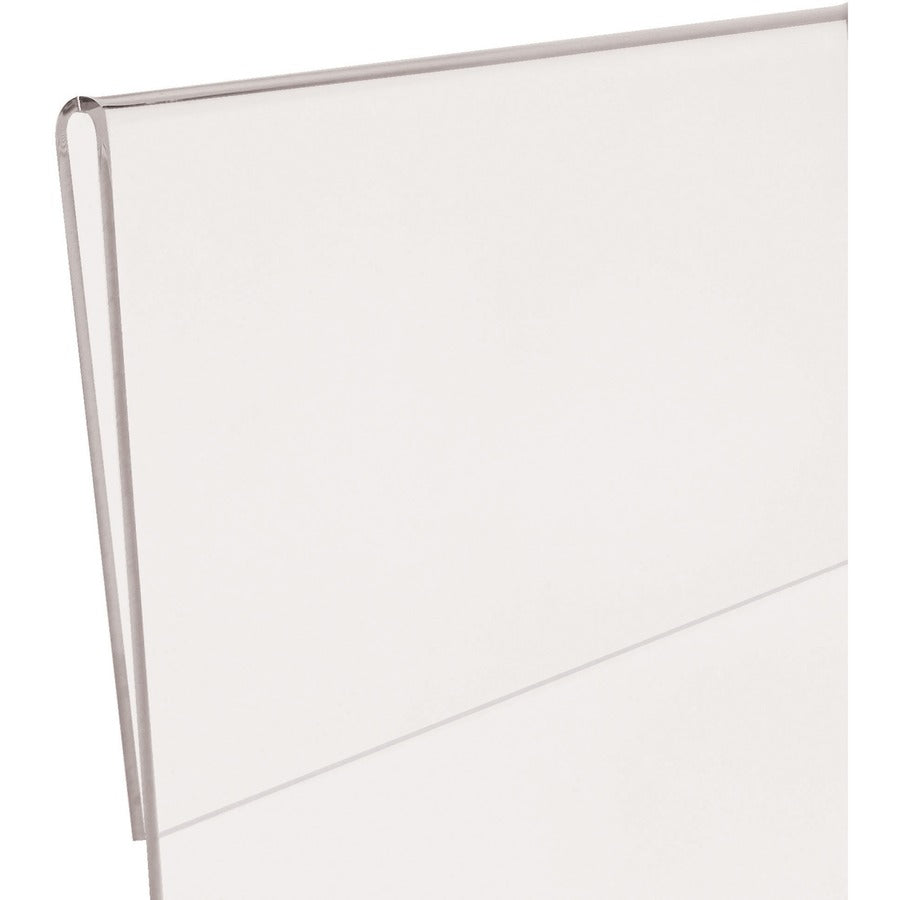 Lorell Cubicle Frame - 1 Each - 8.50" Holding Width x 11" Holding Height - Rectangular Shape - Wall Mountable - Acrylic - Wall, File Cabinet, Locker, Cubicle - Clear