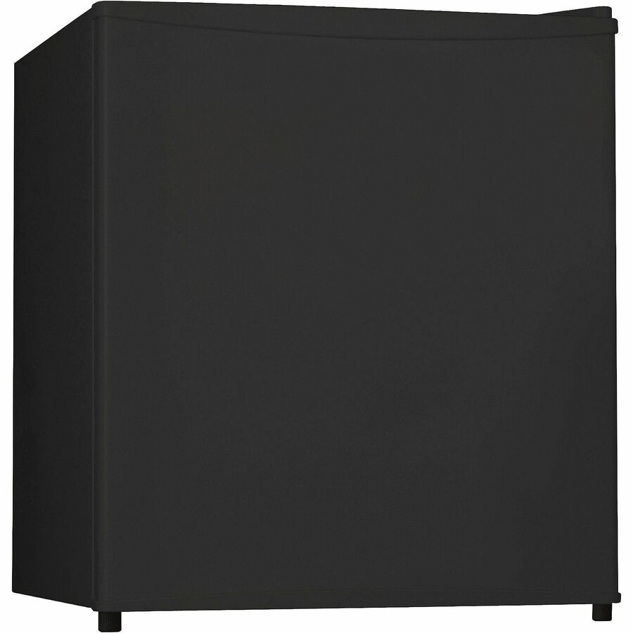 Lorell Compact Refrigerator - 1.60 ft - Manual Defrost - Manual Defrost - Reversible - 1.60 ft Net Refrigerator Capacity - Black - Steel, Fiberglass, Plastic
