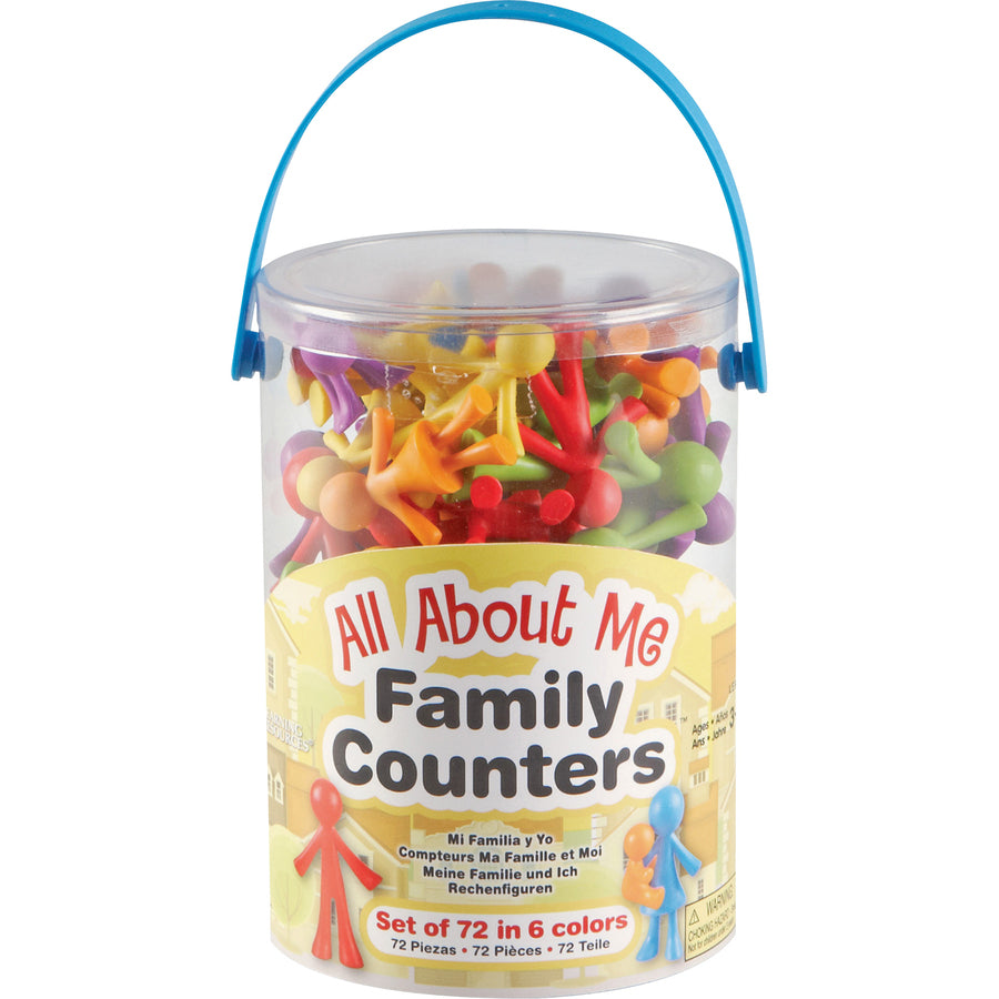 Learning Resources All About Me Family Counters Set - Learning Theme/Subject - Assorted - 72 / Pack - 