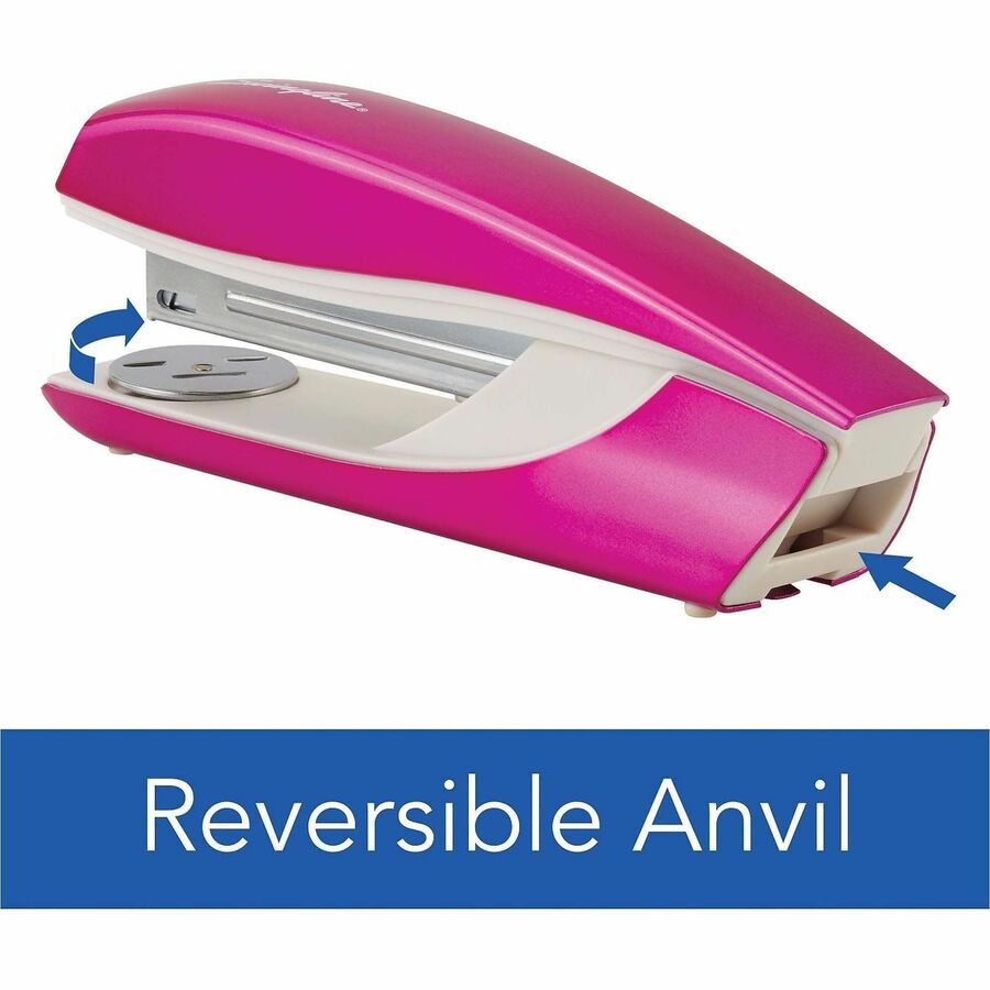 Swingline NeXXt Series WOW Desktop Stapler - 40 Sheets Capacity - 1 Each - Pink