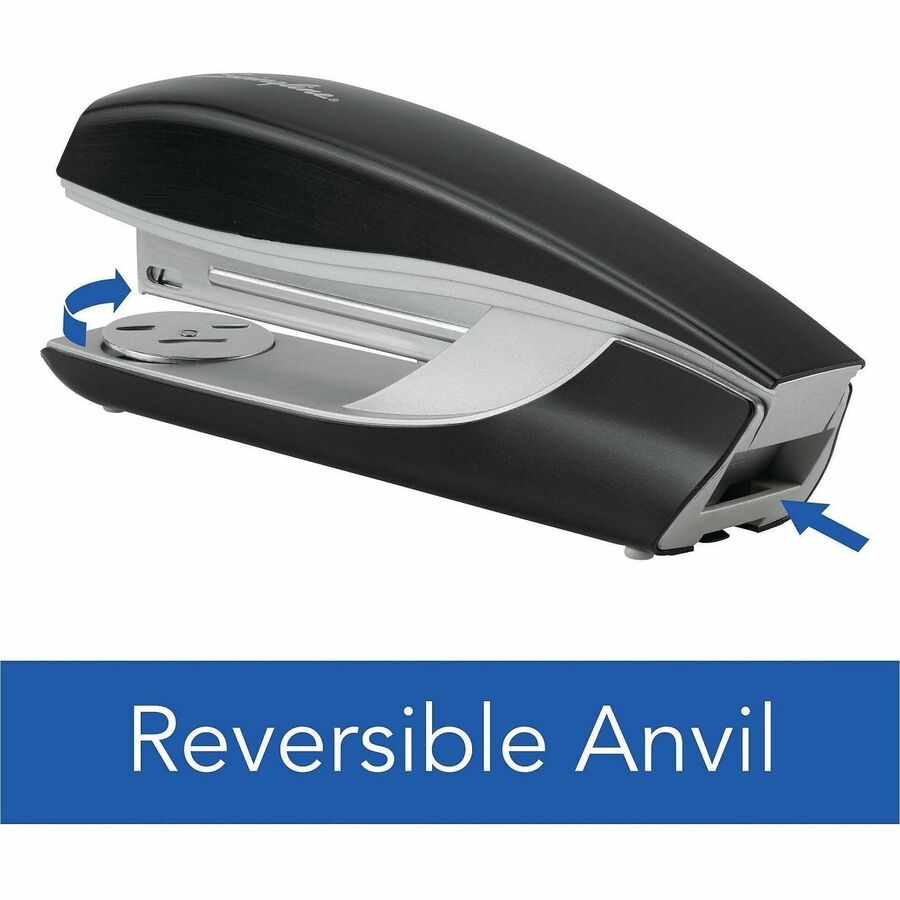 Swingline NeXXt Series Style Desktop Stapler - 40 Sheets Capacity - 210 Staple Capacity - Full Strip - 1 Each - Black