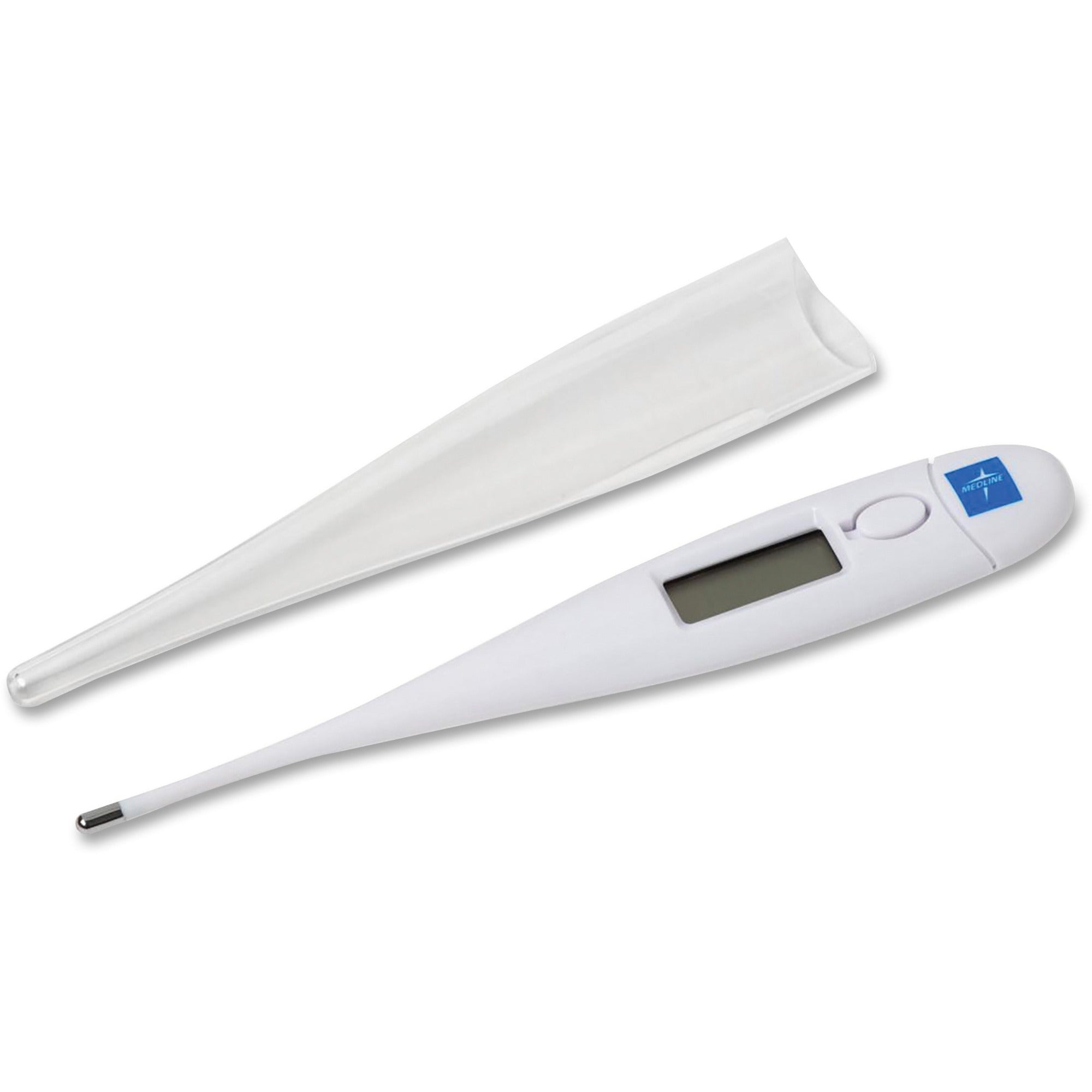 Medline Oral Digital Stick Thermometer - Reusable, Latex-free - For Oral - White - 