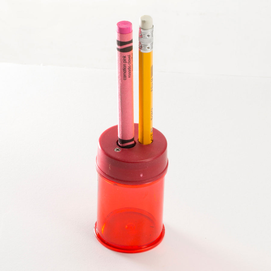 Pencil/Crayon Sharpener, 1.38 x 2.13, Red, 8/Pack