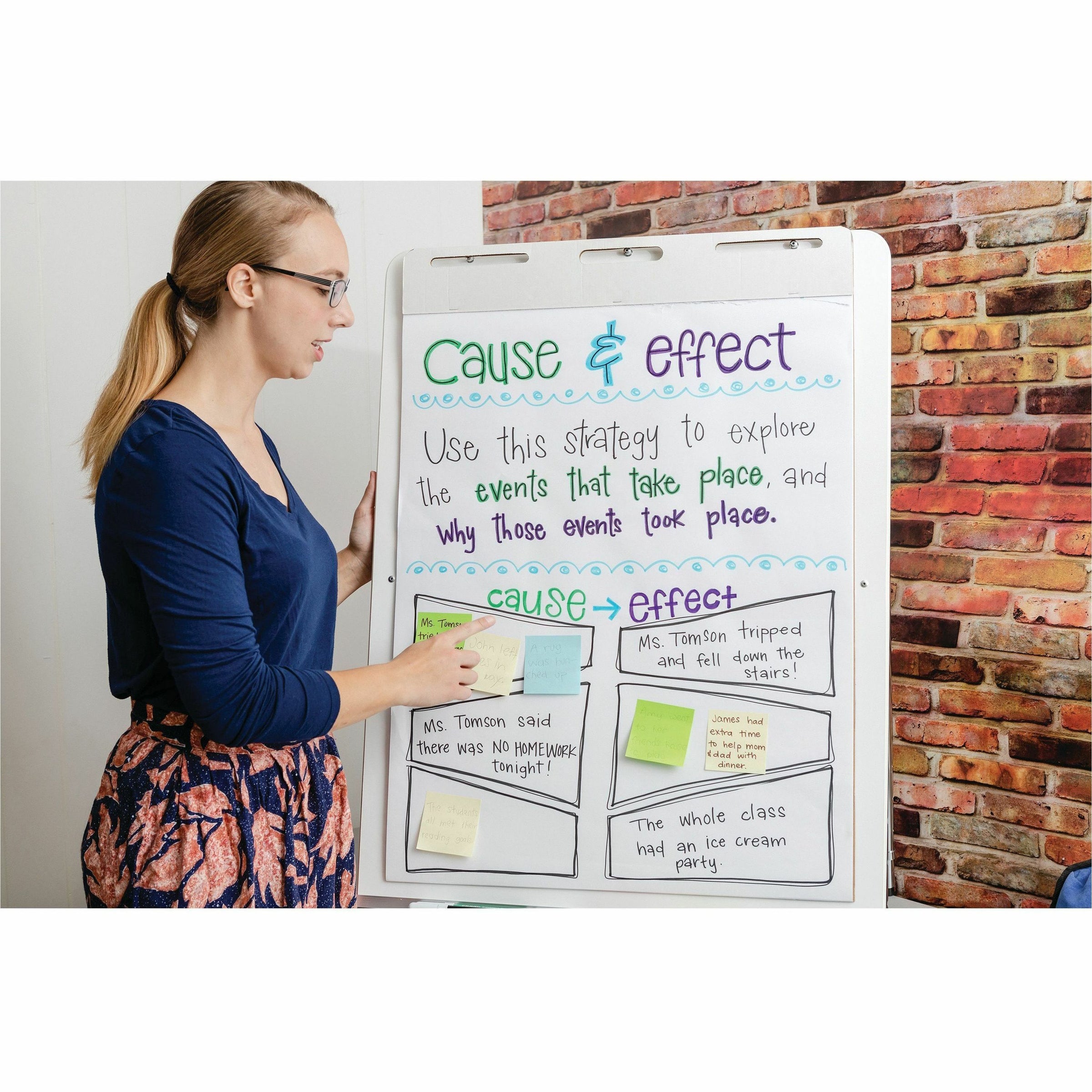 pacon-heavy-duty-anchor-chart-paper-25-sheets-plain-unruled-27-x-34-white-paper-heavy-duty-resist-bleed-through-recyclable-built-in-carry-handle-4-carton_pac3370 - 3