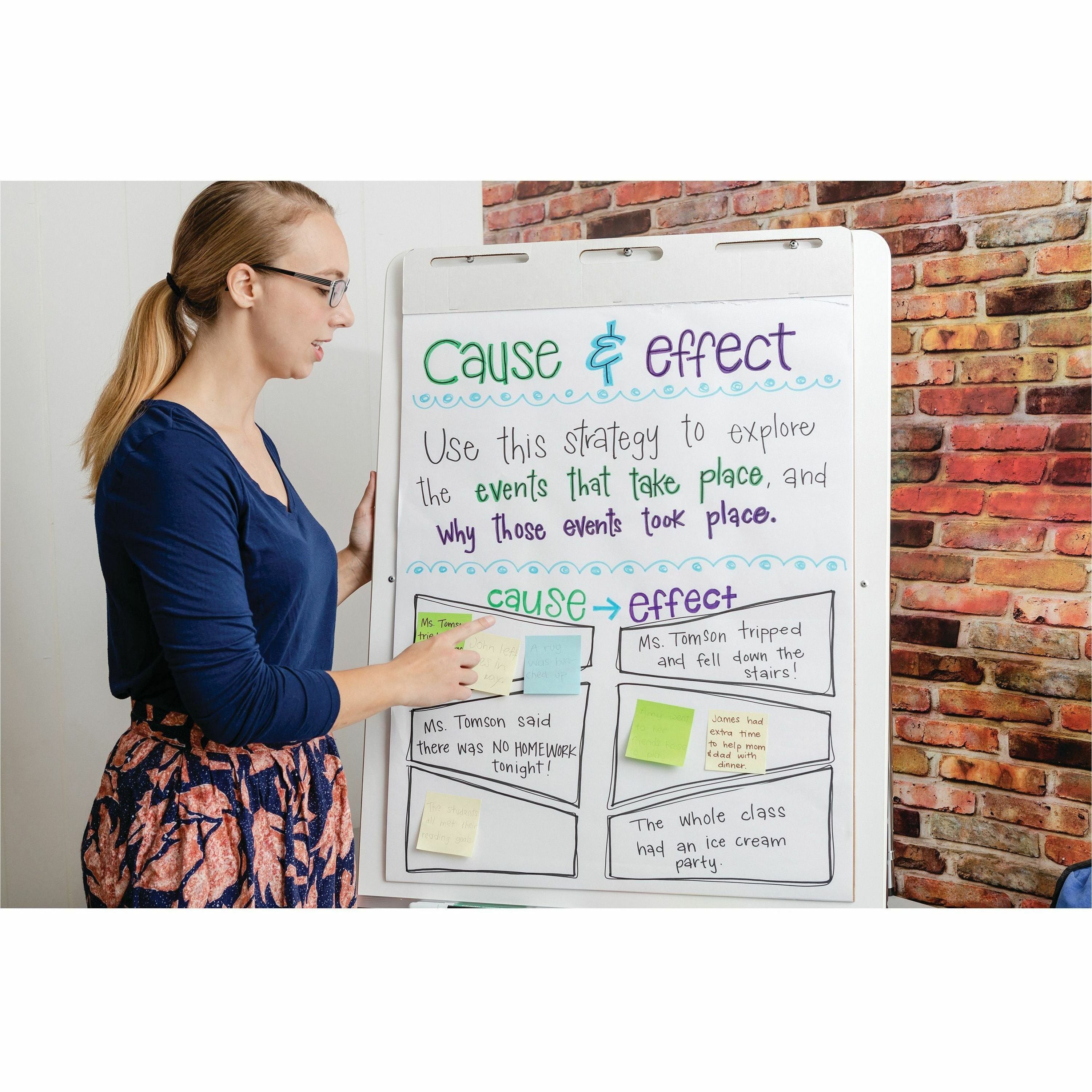 pacon-heavy-duty-anchor-chart-paper-25-sheets-plain-unruled-27-x-34-white-paper-heavy-duty-resist-bleed-through-recyclable-built-in-carry-handle-4-carton_pac3370 - 3