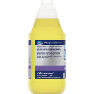 Dawn Manual Pot/Pan Detergent - 128 fl oz (4 quart) - Lemon Scent - 4 / Carton - Long Lasting - Clear