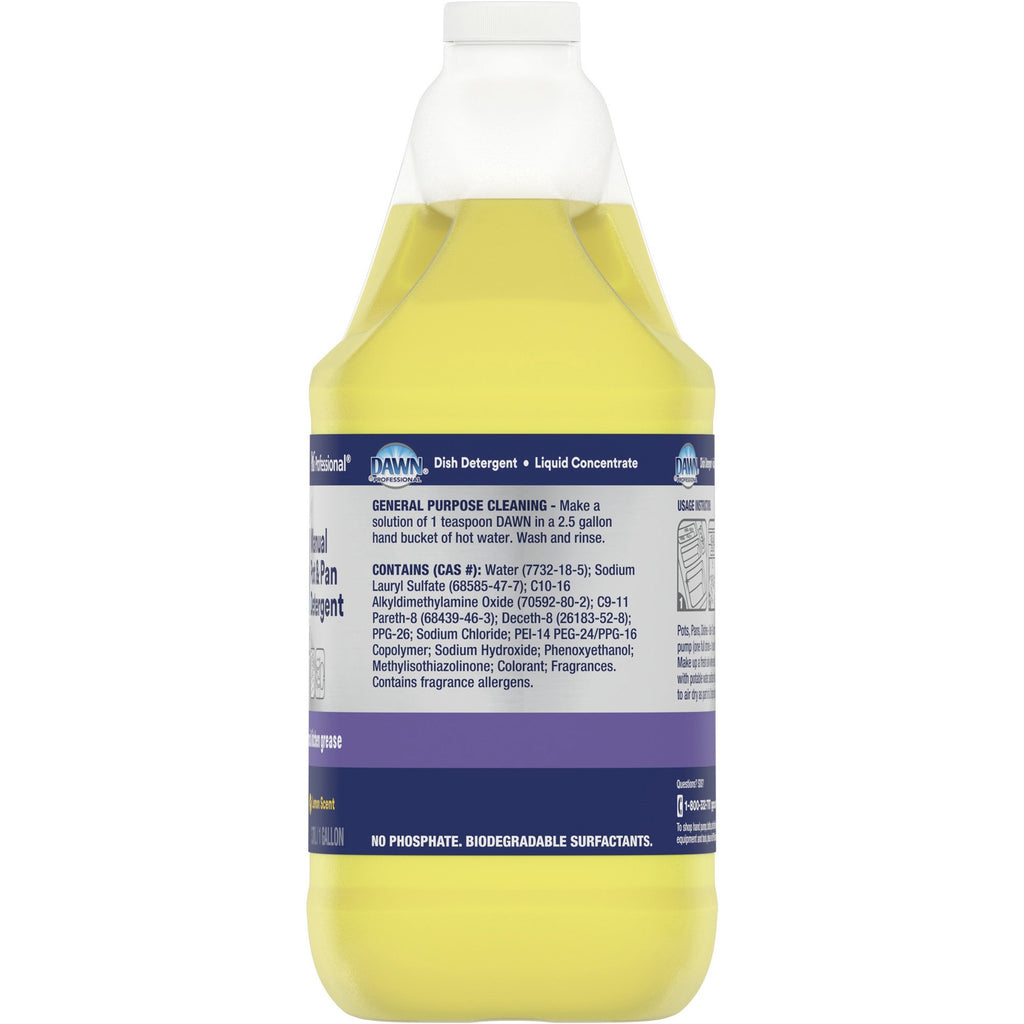 dawn-manual-pot-pan-detergent-128-fl-oz-4-quart-lemon-scent-4-carton-long-lasting-clear_pgc57444 - 2