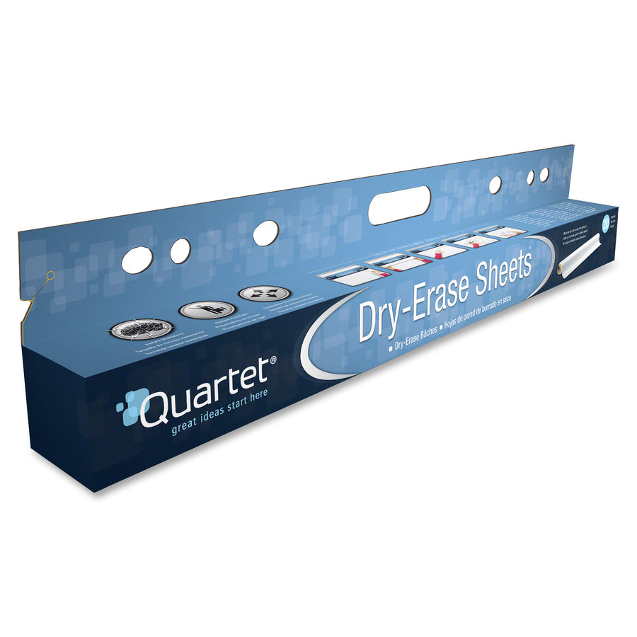 Quartet Anywhere Dry-Erase Sheets - 480" (40 ft) Length - Paper - White - Easy Tear, Wipeable - 1 Each - 