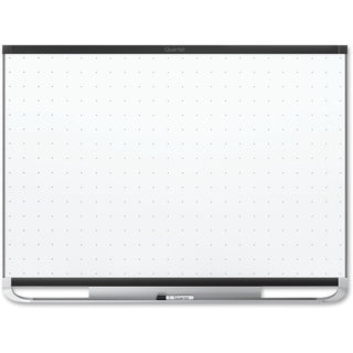 Quartet Prestige 2 Total Erase Magnetic Whiteboard - 72" (6 ft) Width x 48" (4 ft) Height - White Surface - Black Aluminum Frame - Horizontal - Magnetic - 1 Each