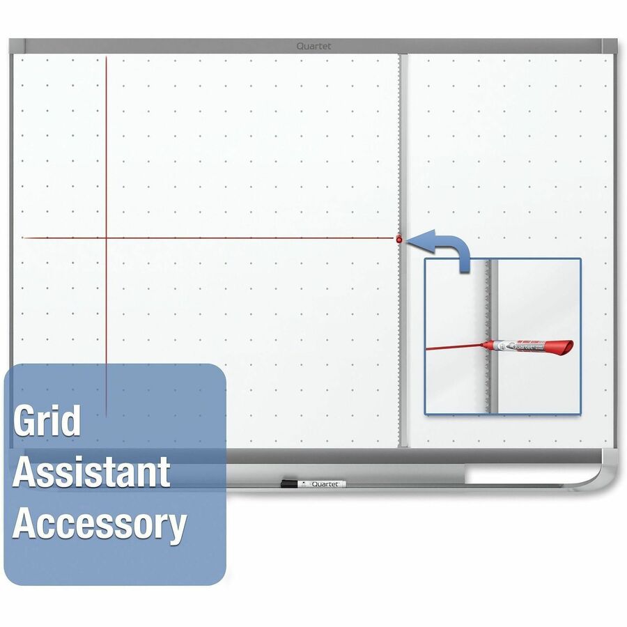 Quartet Prestige 2 Total Erase Magnetic Whiteboard - 72" (6 ft) Width x 48" (4 ft) Height - White Surface - Graphite Frame - Horizontal - Magnetic - 1 Each