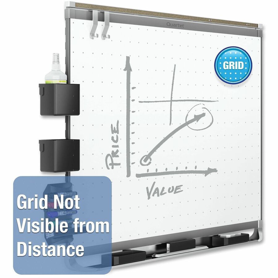 Quartet Prestige 2 Total Erase Magnetic Whiteboard - 72" (6 ft) Width x 48" (4 ft) Height - White Surface - Graphite Frame - Horizontal - Magnetic - 1 Each