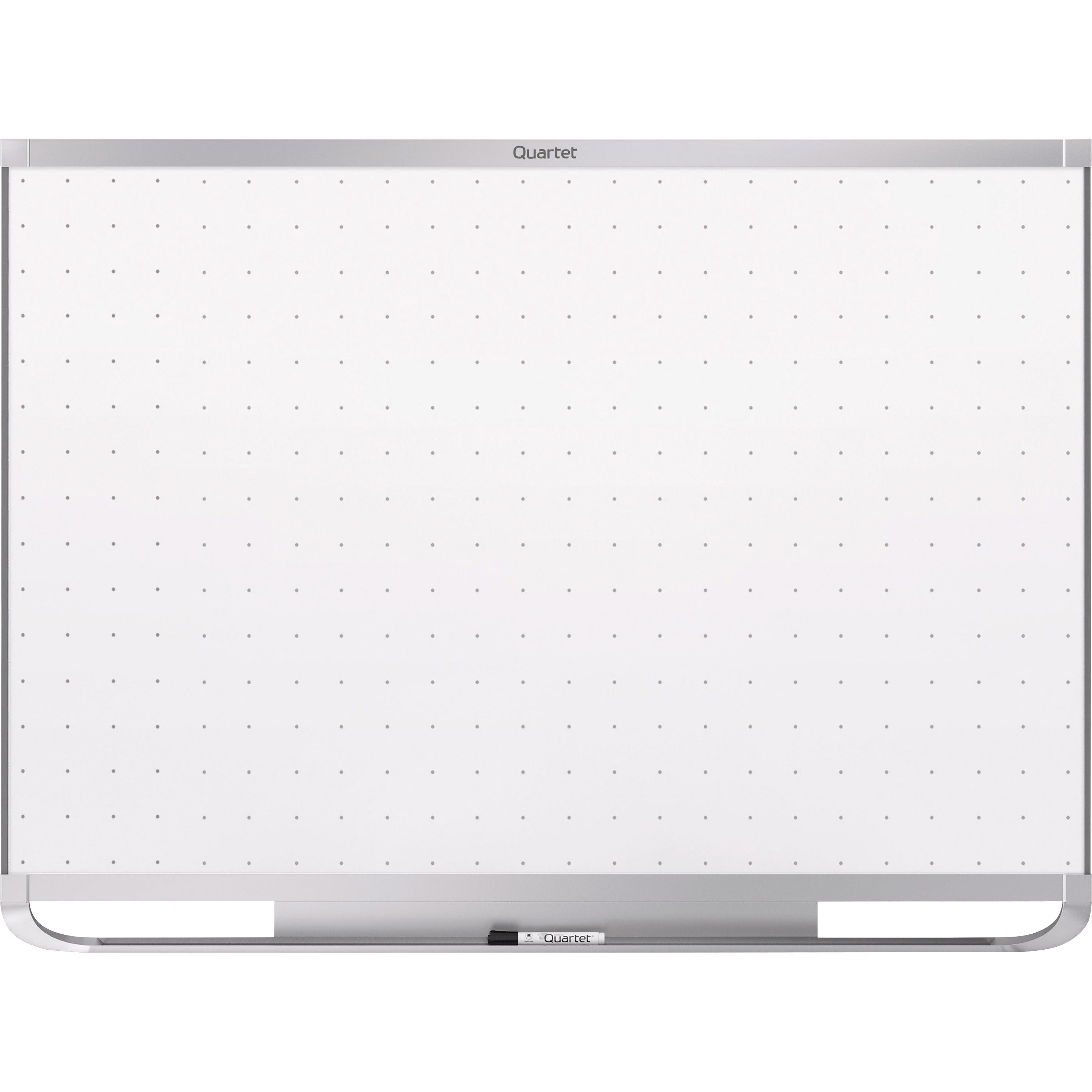 Quartet Prestige 2 Total Erase Magnetic Whiteboard - 96" (8 ft) Width x 48" (4 ft) Height - White Surface - Silver Aluminum Frame - Horizontal - Magnetic - 1 Each - 