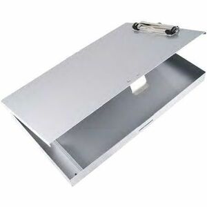 Tuffwriter Recycled Aluminum Storage Clipboard, 0.5" Clip Capacity, Holds 8.5 x 11 Sheets, Silver