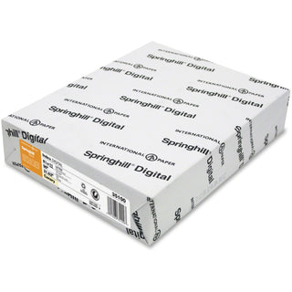 Springhill Multipurpose Cardstock - Canary - 92 Brightness - Letter - 8 1/2" x 11" - 90 lb Basis Weight - Smooth, Hard - 250 / Pack - Acid-free - Canary - 