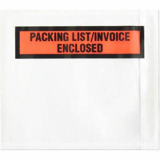 Sparco Pre-Labeled Waterproof Packing Envelopes - Packing List - 4 1/2" Width x 5 1/2" Length - Self-adhesive Seal - Low Density Polyethylene (LDPE) - 1000 / Box - White