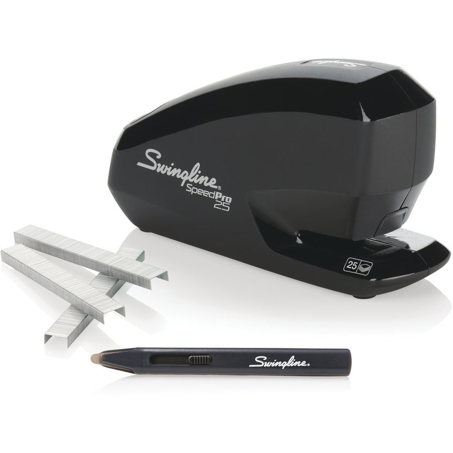 Speed Pro 25 Electric Staplers Value Pack , 25-Sheet Capacity, Black