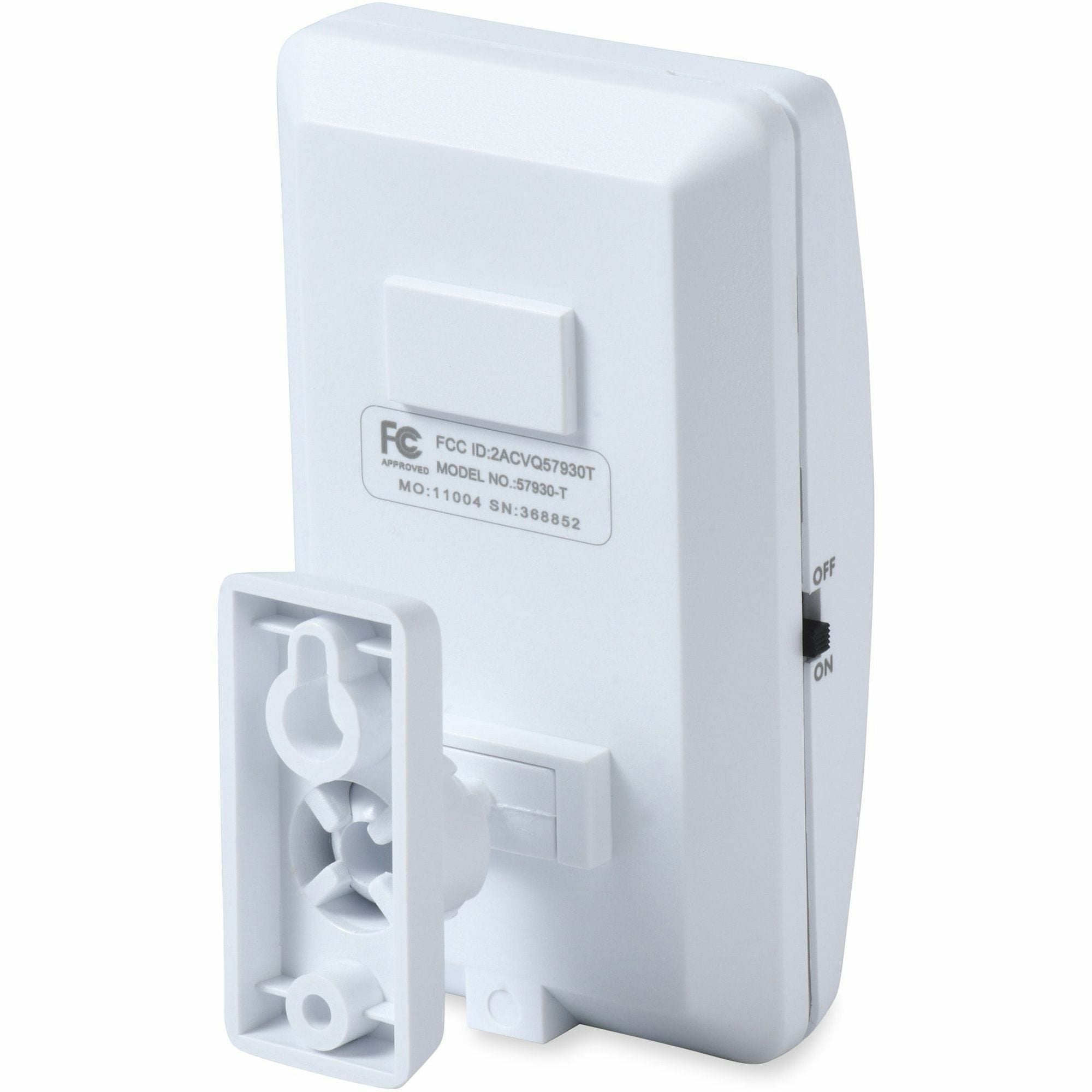 Visitor Arrival/Departure Chime, Battery Operated, White - 3