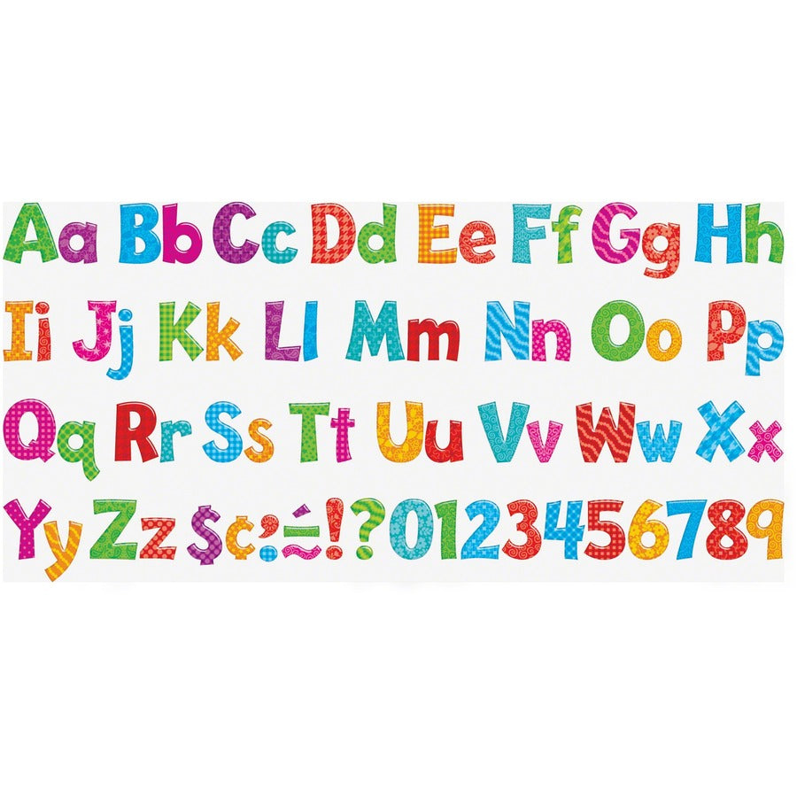 Trend Colorful Patterns 4-inch Ready Letters - 