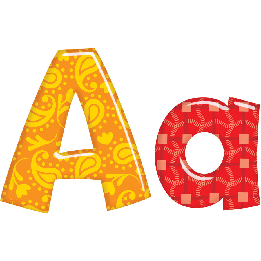 Trend Colorful Patterns 4-inch Ready Letters - 