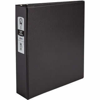 Economy Non-View Binder with Round Rings, 3 Rings, 2" Capacity, 11 x 8.5, Black, (3501)