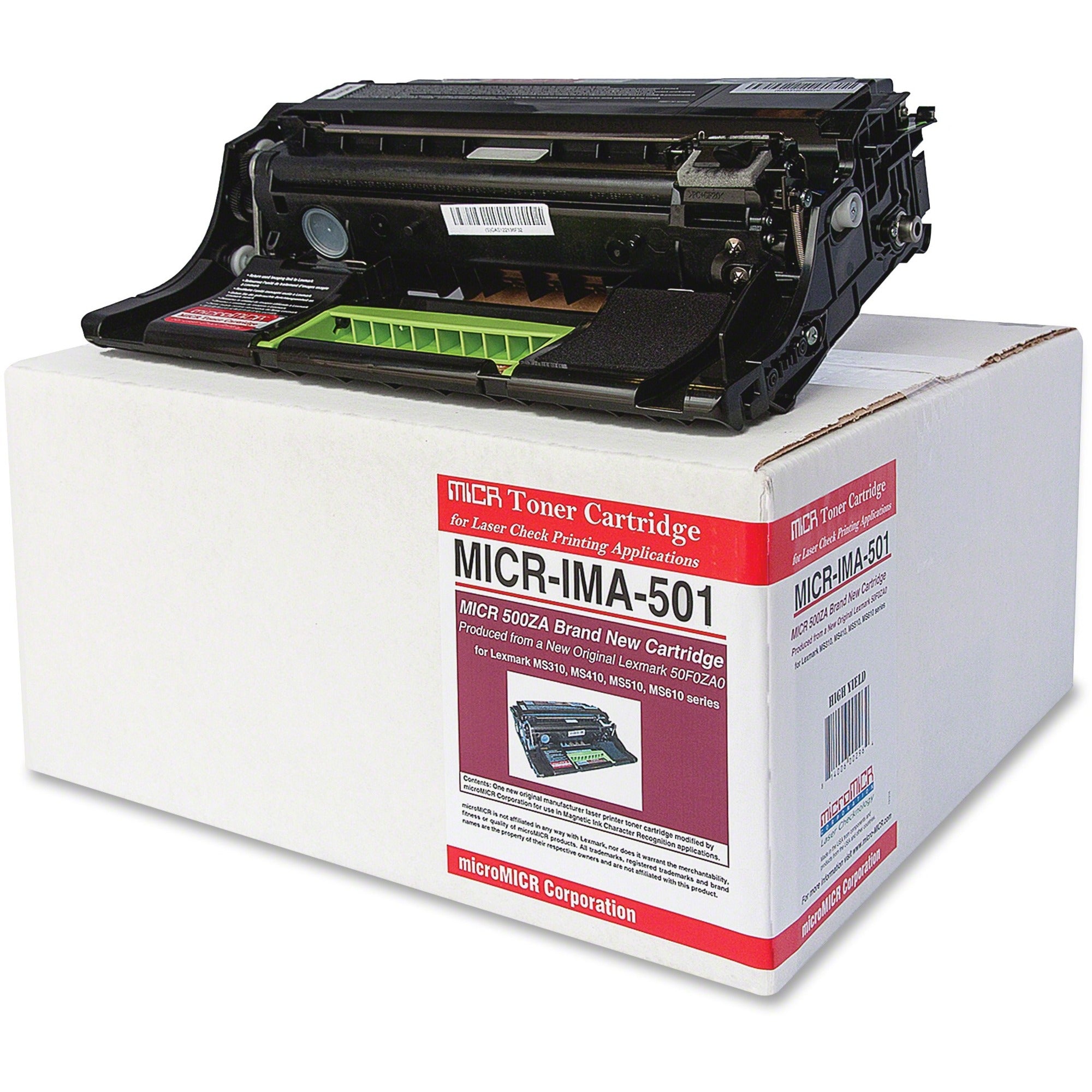microMICR Remanufactured LEX MS310 MICR Imaging Unit - Laser Print Technology - 1 Each - Black - 