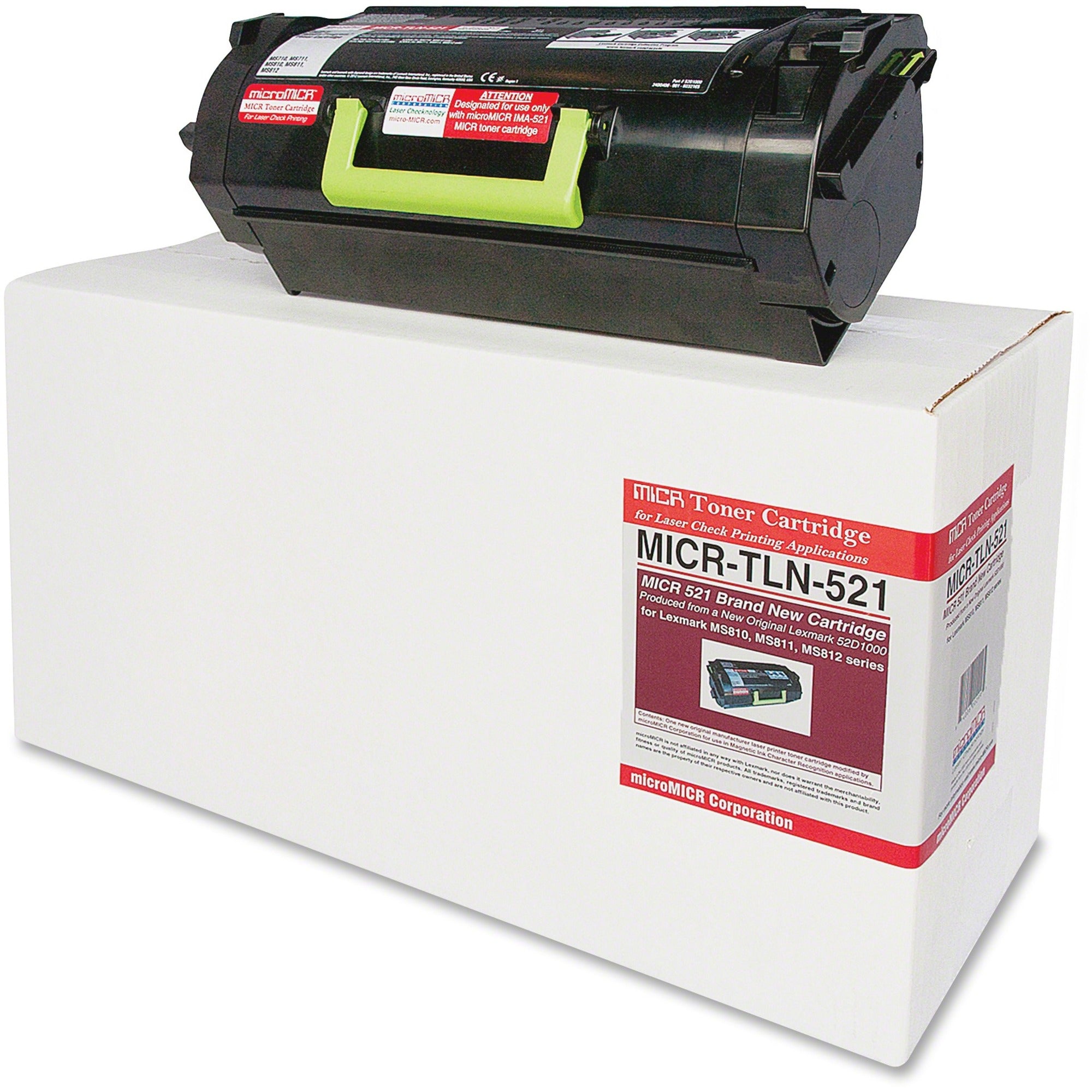 microMICR MICR Toner Cartridge - Alternative for Lexmark MS810 - Black - Laser - 6000 Pages - 1 Each - 
