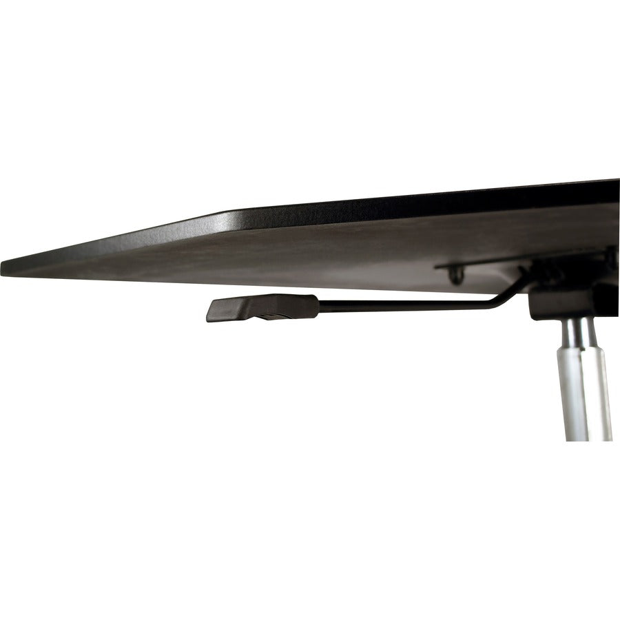 High Rise Adjustable Stand-Up Desk Converter, 28" x 23" x 12" to 16.75", Black, Ships in 1-3 Business Days