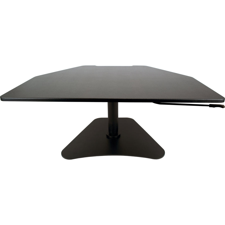 High Rise Adjustable Stand-Up Desk Converter, 28" x 23" x 12" to 16.75", Black, Ships in 1-3 Business Days