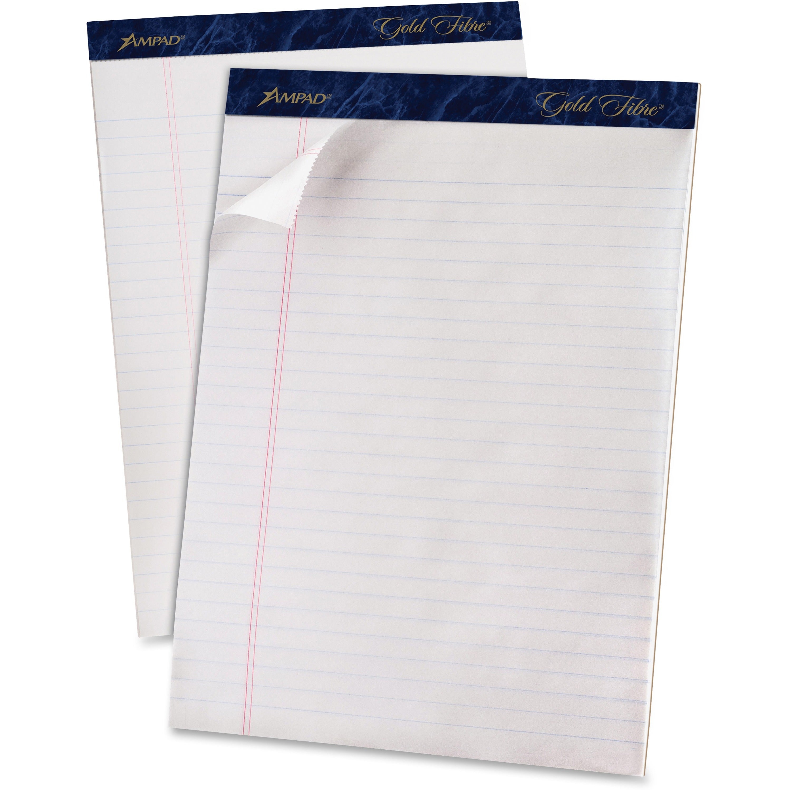 TOPS Gold Fibre Ruled Perforated Writing Pads, Sold as 1 Package, 4 Each per Package - 1