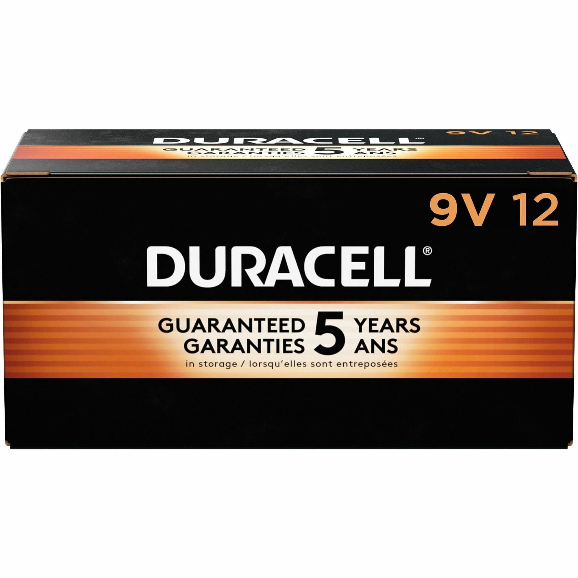 Duracell 9-Volt CopperTop Batteries, Sold as 1 Box, 12 Each per Box - 1