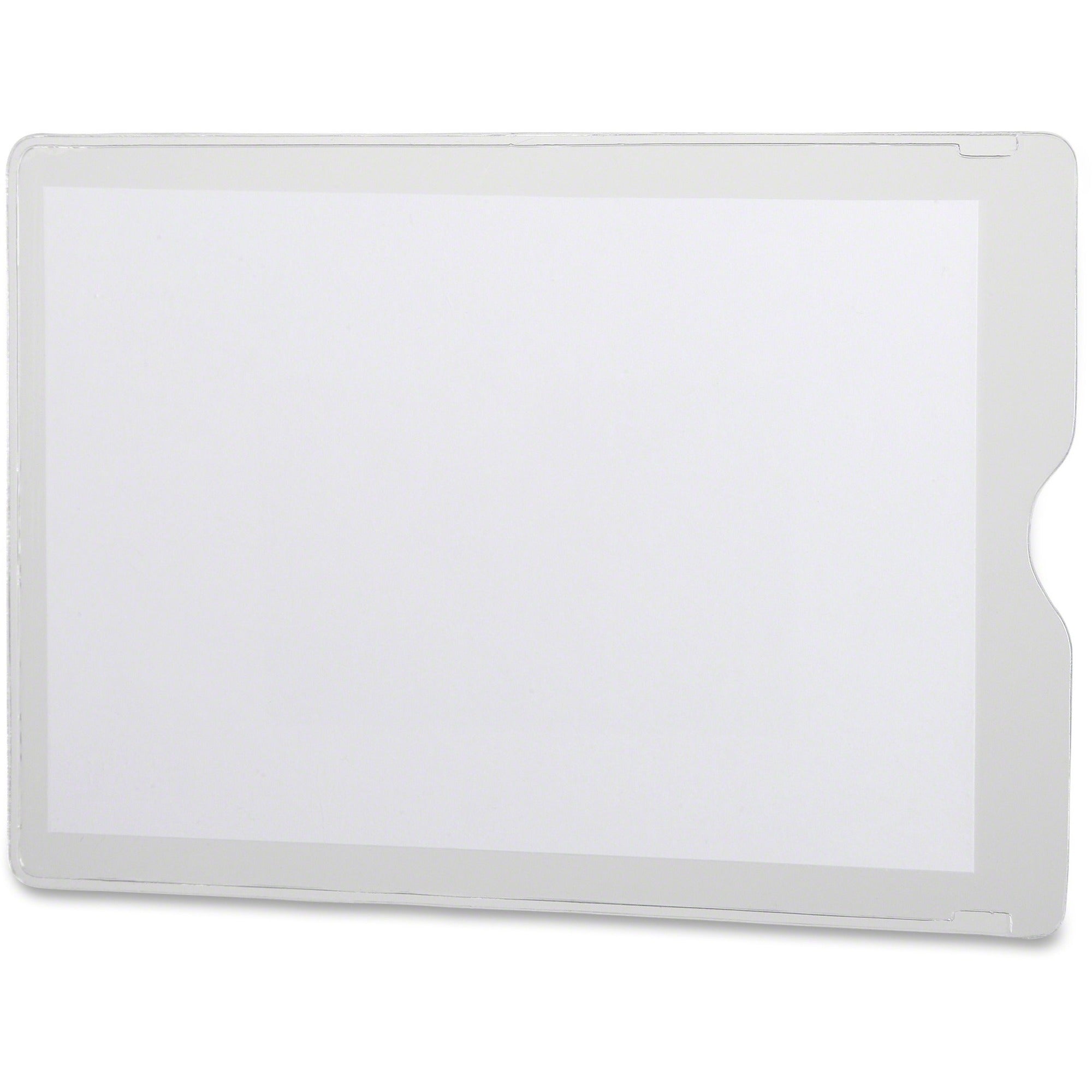 Utili-Jac Heavy-Duty Clear Plastic Envelopes, 4 x 6, 50/Box