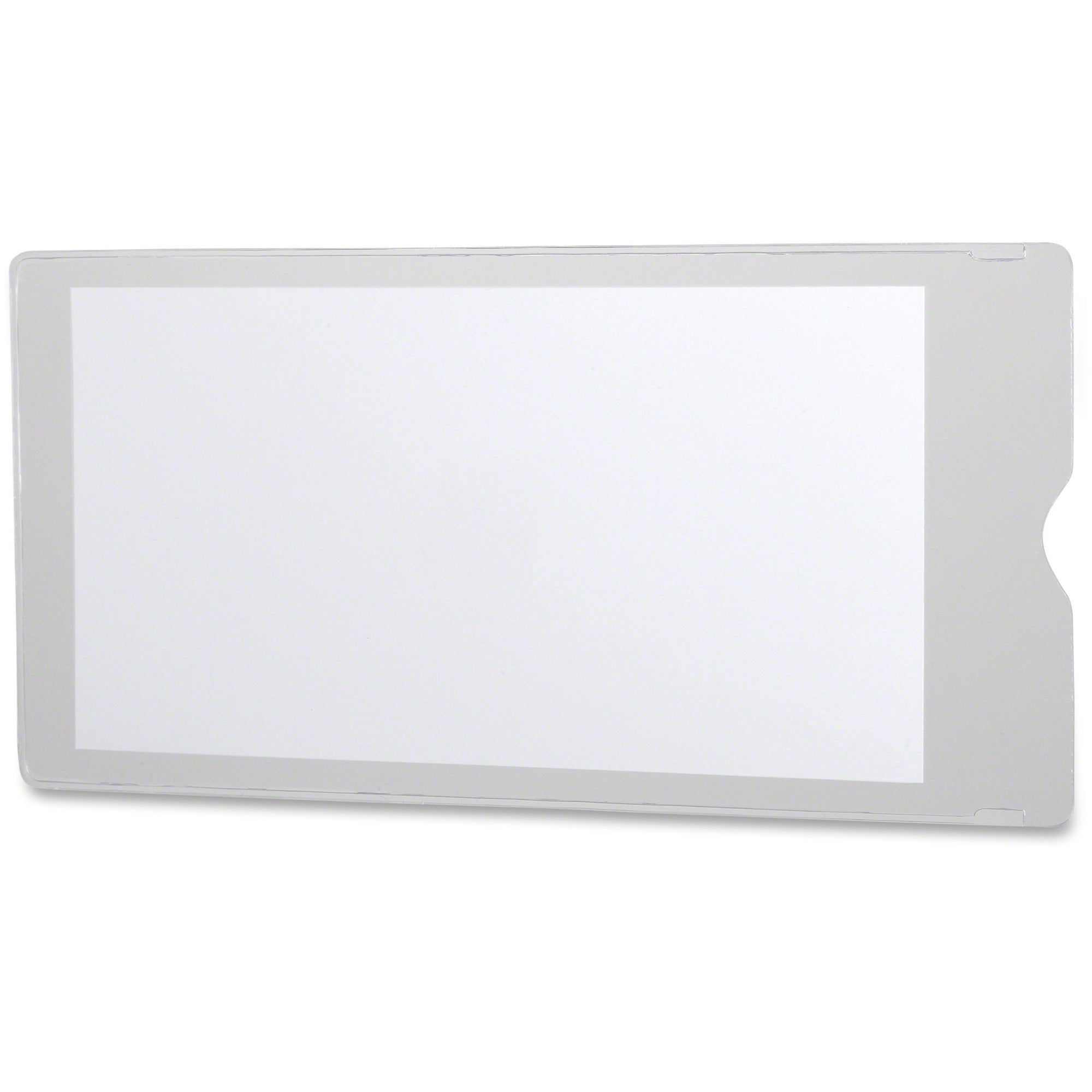 Utili-Jac Heavy-Duty Clear Plastic Envelopes, 4 x 9, 50/Box